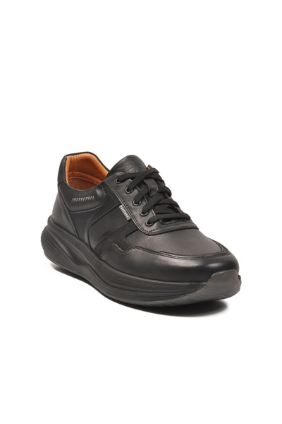 Dr.Flexer Black Genuine Leather Orthopedic Men's Casual Shoes 030601 m