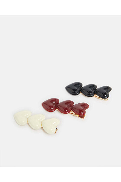 REDTAG Women Assorted Embellished Hair Clip Set (3 Piece)