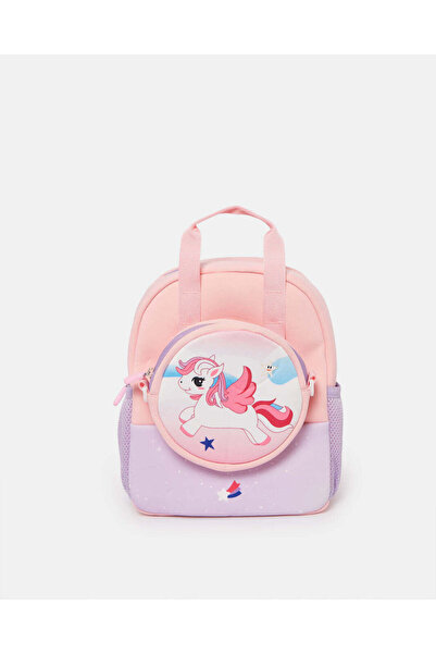 REDTAG Girls Pink Embellished Backpack