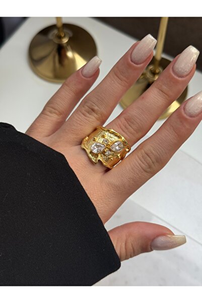 HOUSEKİ خاتم أفروديت مرصع بالأحجار الكريمة القديمة قابل للتعديل