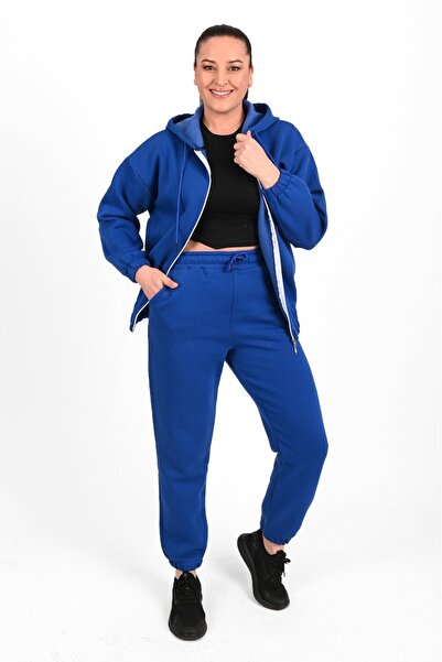 ADROM Quilted Plus-Size Women's Tracksuit