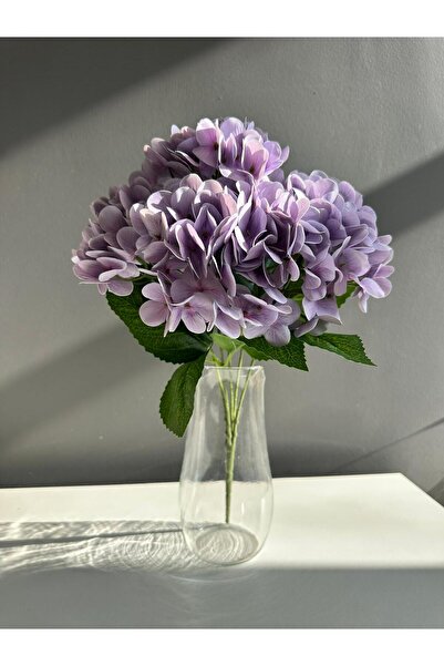 Luvienn Wet Textured Artificial Hydrangea-Lilac Hydrangea Vase Flower