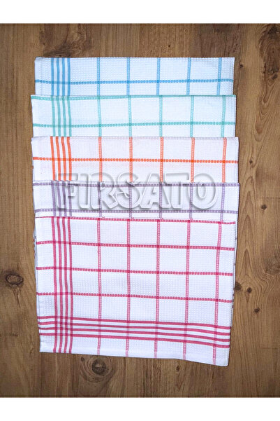 Fırsato Striped Honeycomb Textured Kitchen Towel |   Nutrition Cover |   Dryi...