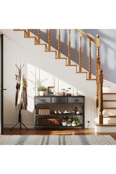 Zztcmp Modern Console Table,Console Entry Table,Sofa storage table with drawers 120*35*80 cm