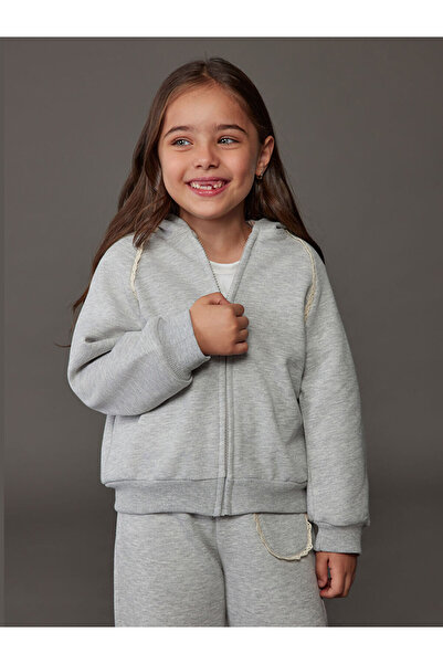 LC Waikiki Hooded Girls' Thick Zipper Sweatshirt for Style Enthusiasts from U...