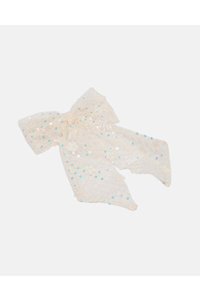 REDTAG Girls White Bow Hair Clip