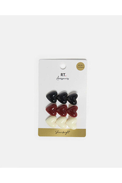 REDTAG Women Assorted Embellished Hair Clip Set (3 Piece)