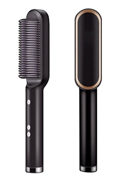 Generic 2-in-1 Hair Electric Straightener Brush and Curler