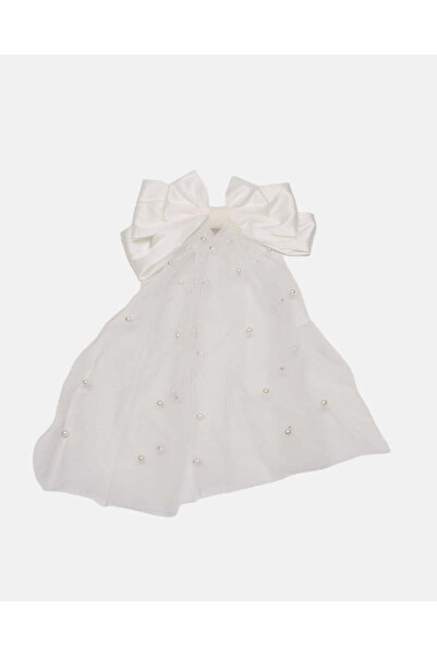 REDTAG Women White Embellished Hair Bow