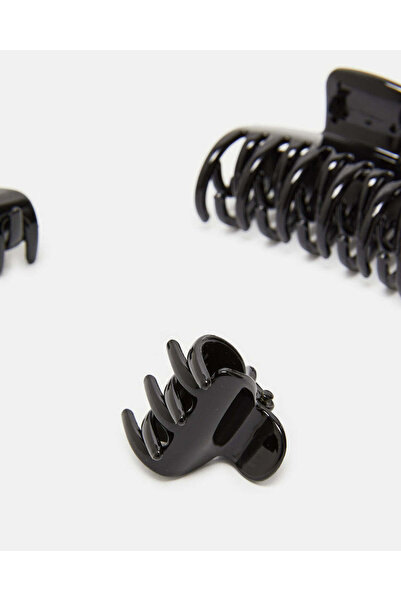 REDTAG Women Black Claw Set (Pack of 3)