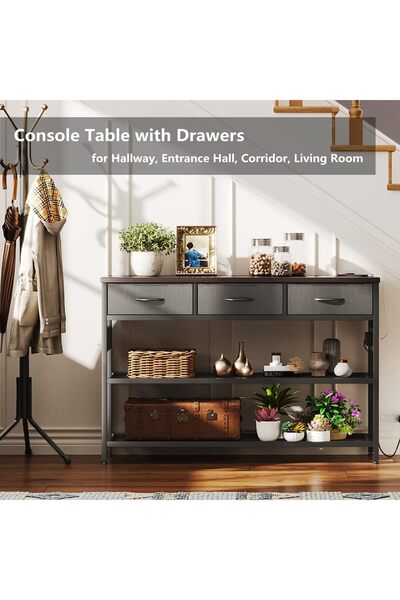 Zztcmp Modern Console Table,Console Entry Table,Sofa storage table with drawers 120*35*80 cm