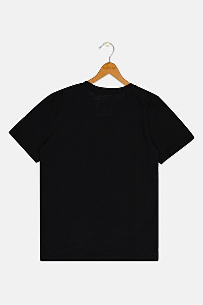 Levi's Kids Boy Crew Neck Short Sleeve Brand Logo T-Shirt, Black