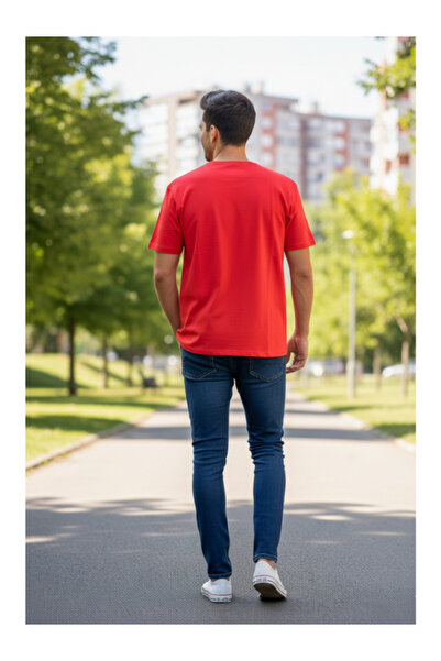 YAASE Men's Crew Neck Unprinted T-Shirt