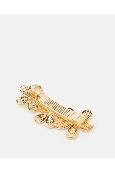 REDTAG Women Gold Embellished Hair Clip