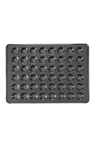 Bukela 48-Cavities Mini Muffin Bakeware Pan Black 15x21inch