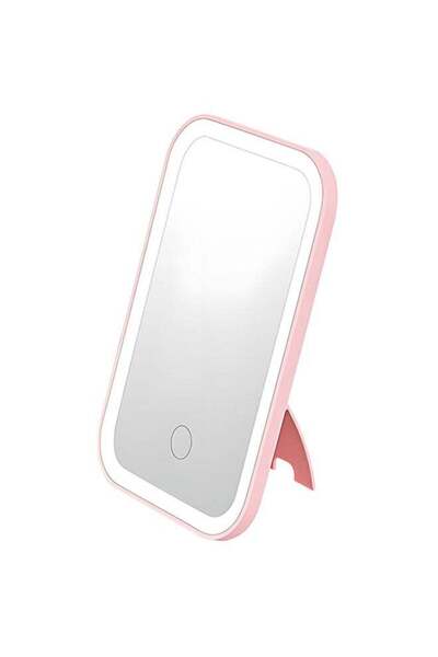 Generic مرآة مكياج ذكية تعمل باللمس - درجة حرارة ثلاثية الألوان، ذاكرة، تعتيم مستمر، محمولة (6.7 بوصة)