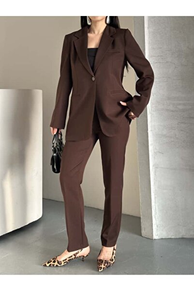 MYGİYİMİSTANBUL Blazer Jacket Trousers Set