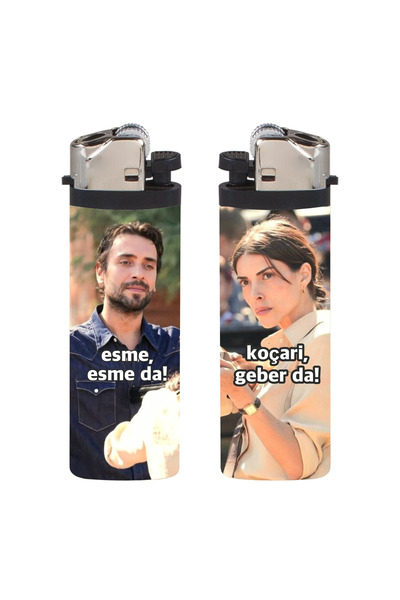 SARANG 2 Adet Çakmak - Adil & Esme Taşacak Bu Deniz Kaplamalı Klasik Çakmak