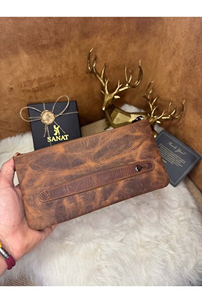 SANAT Sl-2111 Genuine Leather Wallet 21.5 cm X 11.5 cm