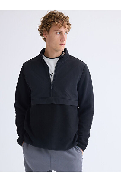 LC Waikiki Hanorac pentru bărbați, cu guler lung, cu mânecă lungă