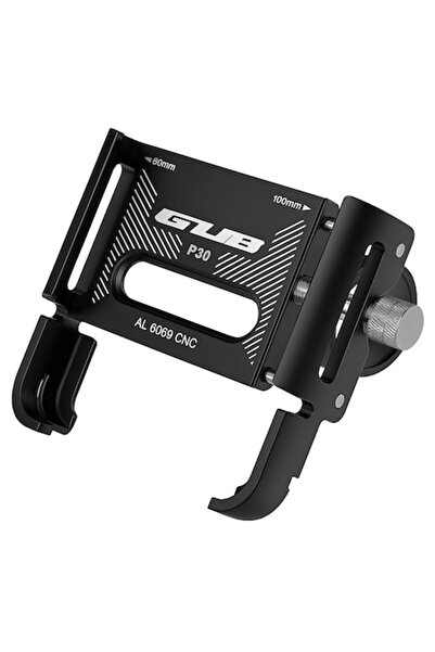 GUB Temark P30 Metal Phone Mount CNC Aluminum, Adjustable 60–100 mm, Handlebar 20–31.8 mm (Black)