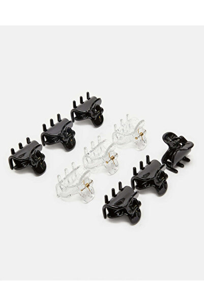 REDTAG Women Black And White Claw Set (Pack of 9)