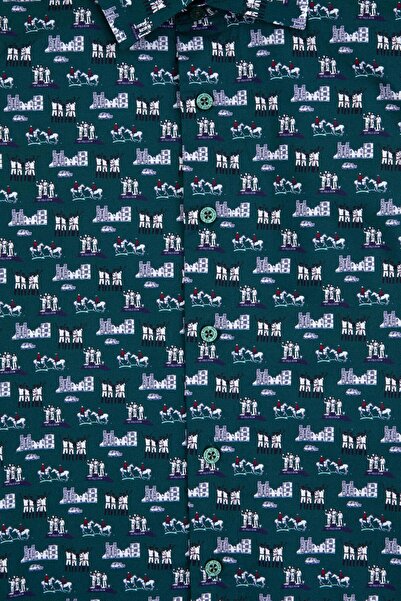 U.S. Polo Assn. Boy's Dark Green Long Sleeve Shirt 50316732-Vr079