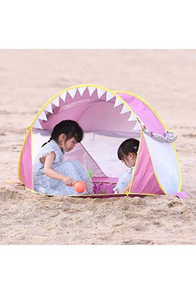 bebeLOGIC Baby beach tent, waterproof, UV sun protection UPF 50+, children 3-48 months, pink, bebeLOGIC™