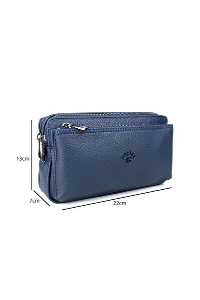 deri,se club Men's Navy Blue Handbag Portfolio Bag with Wrist Strap and Belt Handbag