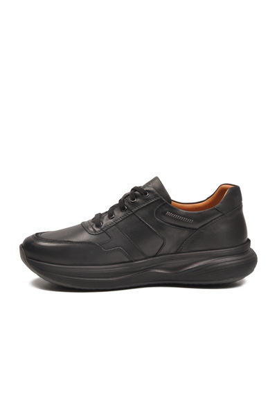 Dr.Flexer Black Genuine Leather Orthopedic Men's Casual Shoes 030601 m