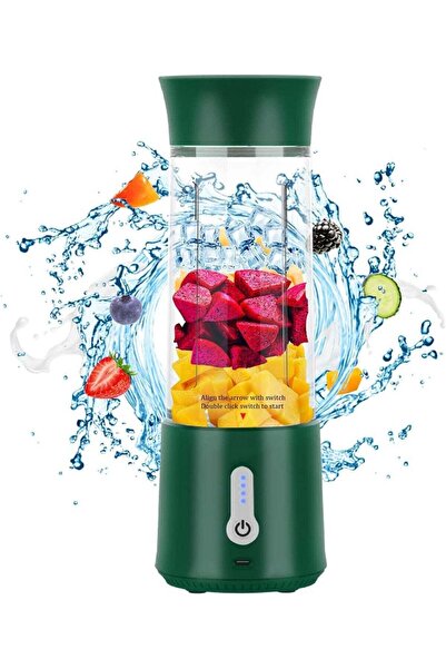 Arabest Portable 500ml USB Rechargeable Milkshake & Smoothie Blender with 6 Blades