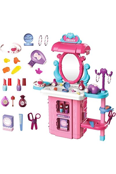 Arabest مجموعة ألعاب صالون تجميل للبنات من سن 3 إلى 6 سنوات، مجموعة أدوات تجم...