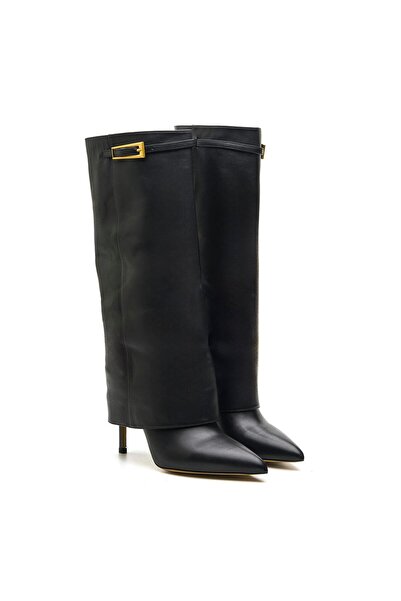 Sofia Baldi Anzar black genuine leather women's high heel boot