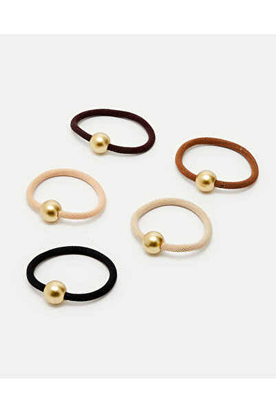 REDTAG Women Assorted Elastic Hair Band Set (Pack of 5)