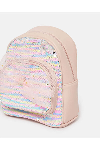 REDTAG Girls Pink Embellished Backpack