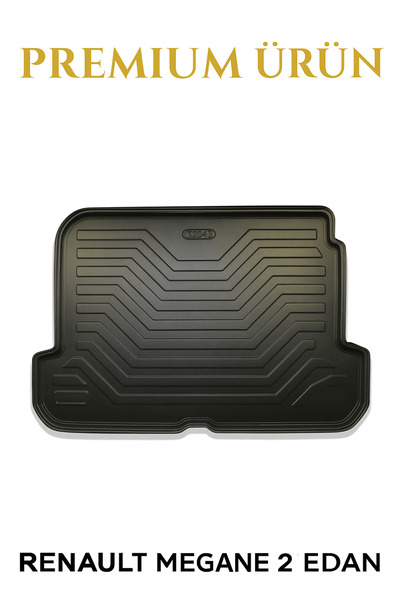 Black Gold Renault Megane 2 Sedan 2002–2009 Uyumlu 3D Bagaj Havuzu Premium