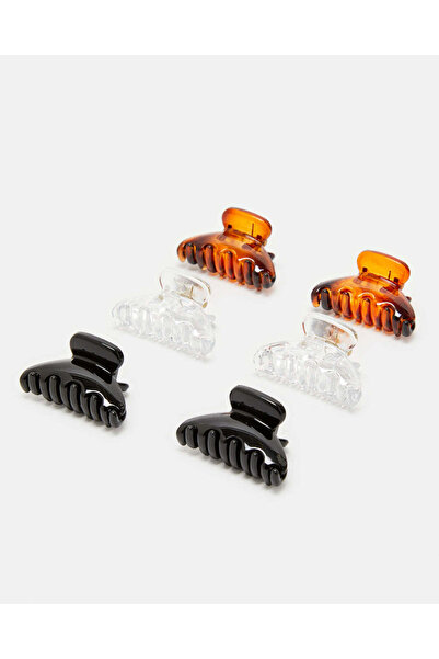 REDTAG Women Assorted Hair Claw Set (Pack of 6)