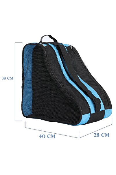 zola Skate and roller skate transport bag, 2 compartments, handles, shoulder strap, Oxford, 40x38x28 cm