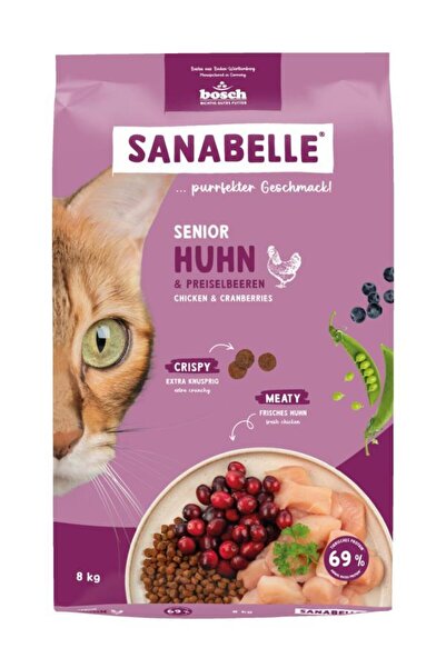 Sanabelle Senior Kümes Hayvanlı Yaşlı Kedi Maması 8 Kg