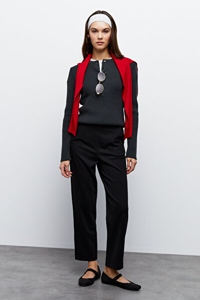 urban focus Half Placket Crew Neck Sweater