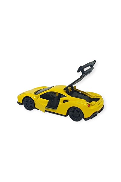 Vardem Pull and Drop Metal Small Cars 8 cm - 6411A-17 - Yellow