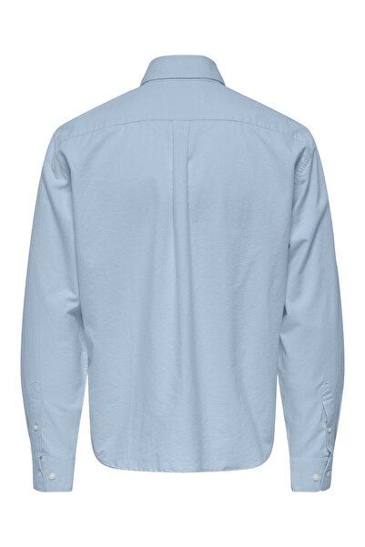 Only & Sons Cămașă ONSGATON REG LS 0360 FRML Cămașă albastră pentru bărbați - 22034511
