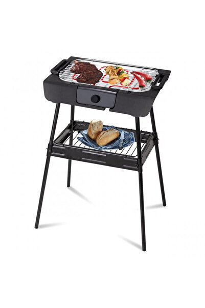 Royalty Line Grătar electric RL-SBGT2000, 2000W, 38x28 cm, pliabil, 200C, termostat, tavă, negru