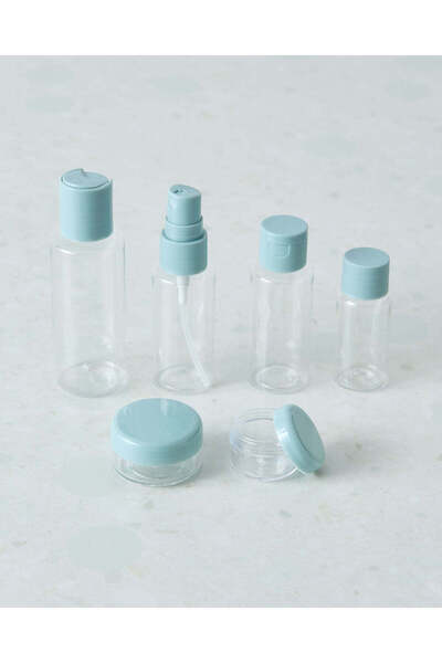 REDTAG مجموعة زجاجات السفر الزرقاء (12 قطعة)