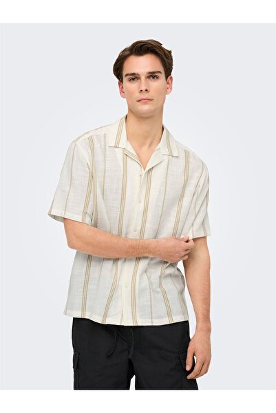 Only & Sons Onsstepan Loose Fit 006 Shirt Men's White Shirt - 22033631