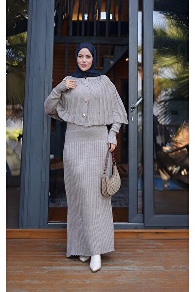 NEW DAĞ Cape Knitwear Set
