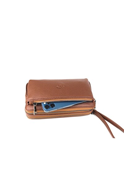 deri,se club Men's Tan Color Handbag Portfolio Bag with Wrist Strap and Belt Handbag