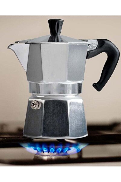 Generic Stovetop Aluminum Silver Espresso Maker, 3 Cup (150ml)