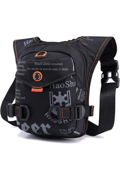 ZOCO BODY FIT Geantă de talie și picior, ZocoMoto, Impermeabilă, Neagră