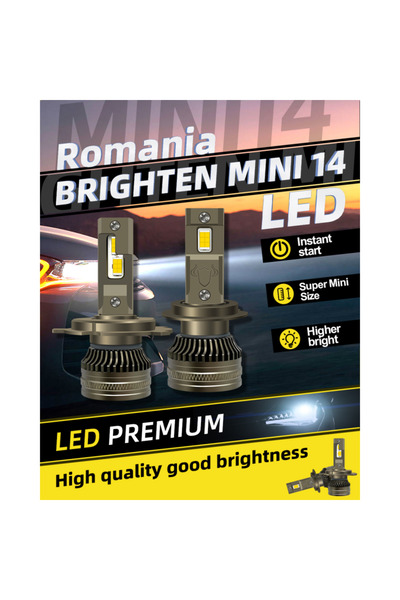 Laptop Strong Set of 2 LED H1 110W car bulbs real 16,000Lumens CanBus Plug-and-Play error-free + GIFT